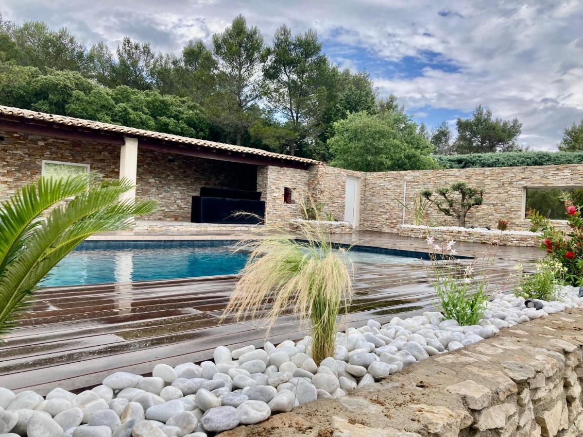 Magnifique Villa De Luxe Au Coeur De La Garrigue Nimes Luaran gambar